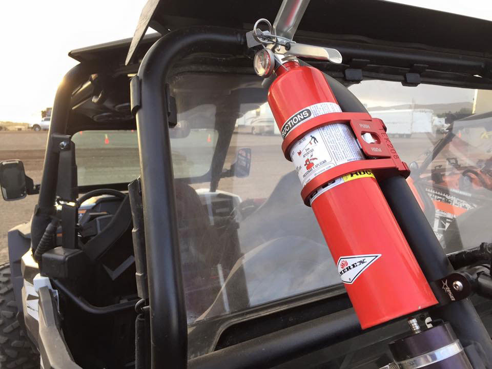 Select Desired Version WARN Roll Bar Fire Extinguisher Holder 